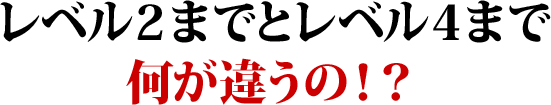 レベルの違い